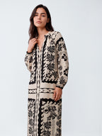 Gossia MagnyGO Dress Dresses Black Creme Print