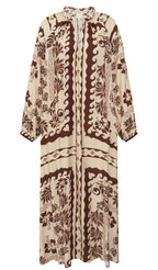 Gossia MagnyGO Dress Dresses Brown Creme Print