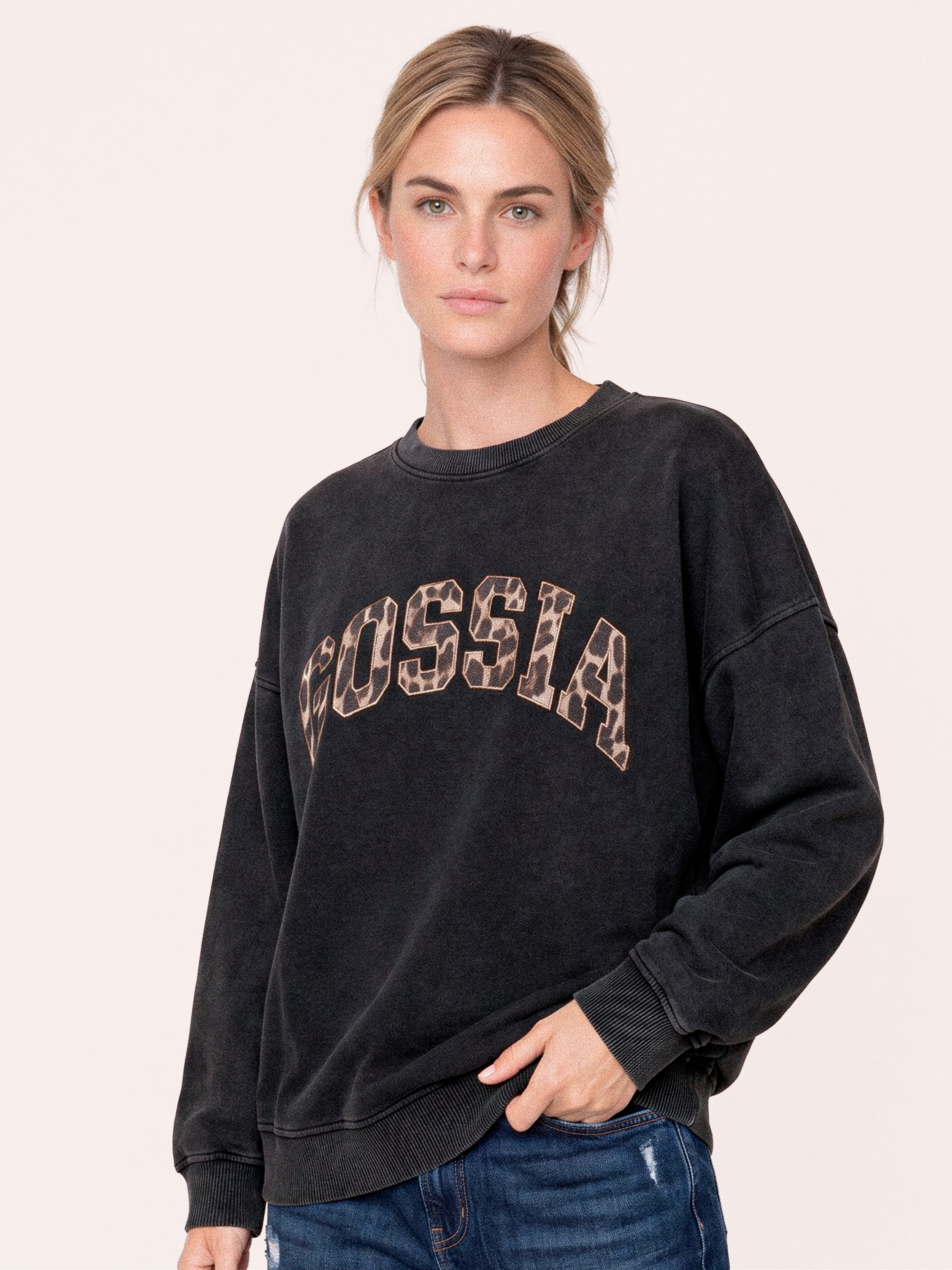 Gossia MalinGo Sweat Bluser Black washed