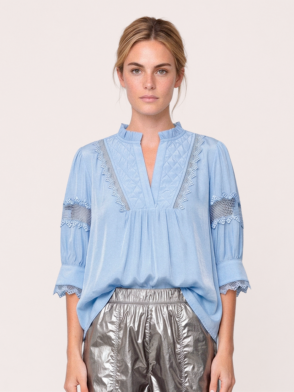 Gossia MariaGO Blouse Bluser Light Blue