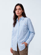 Gossia MaritGo Shirt Bluser Light Blue Stripes