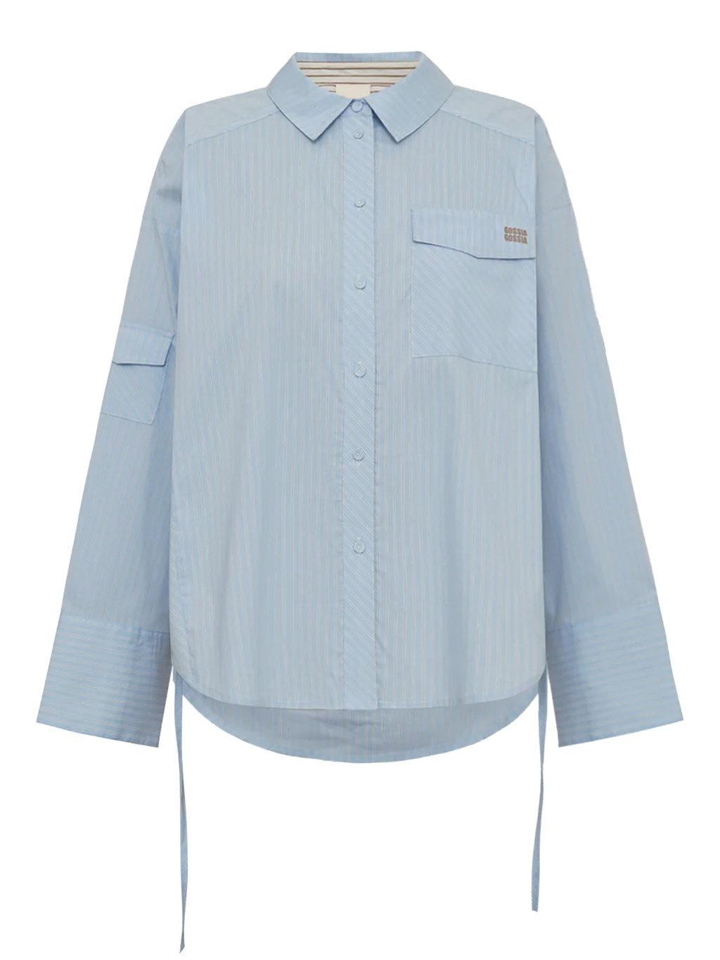 Gossia MaritGo Shirt Bluser Light Blue Stripes