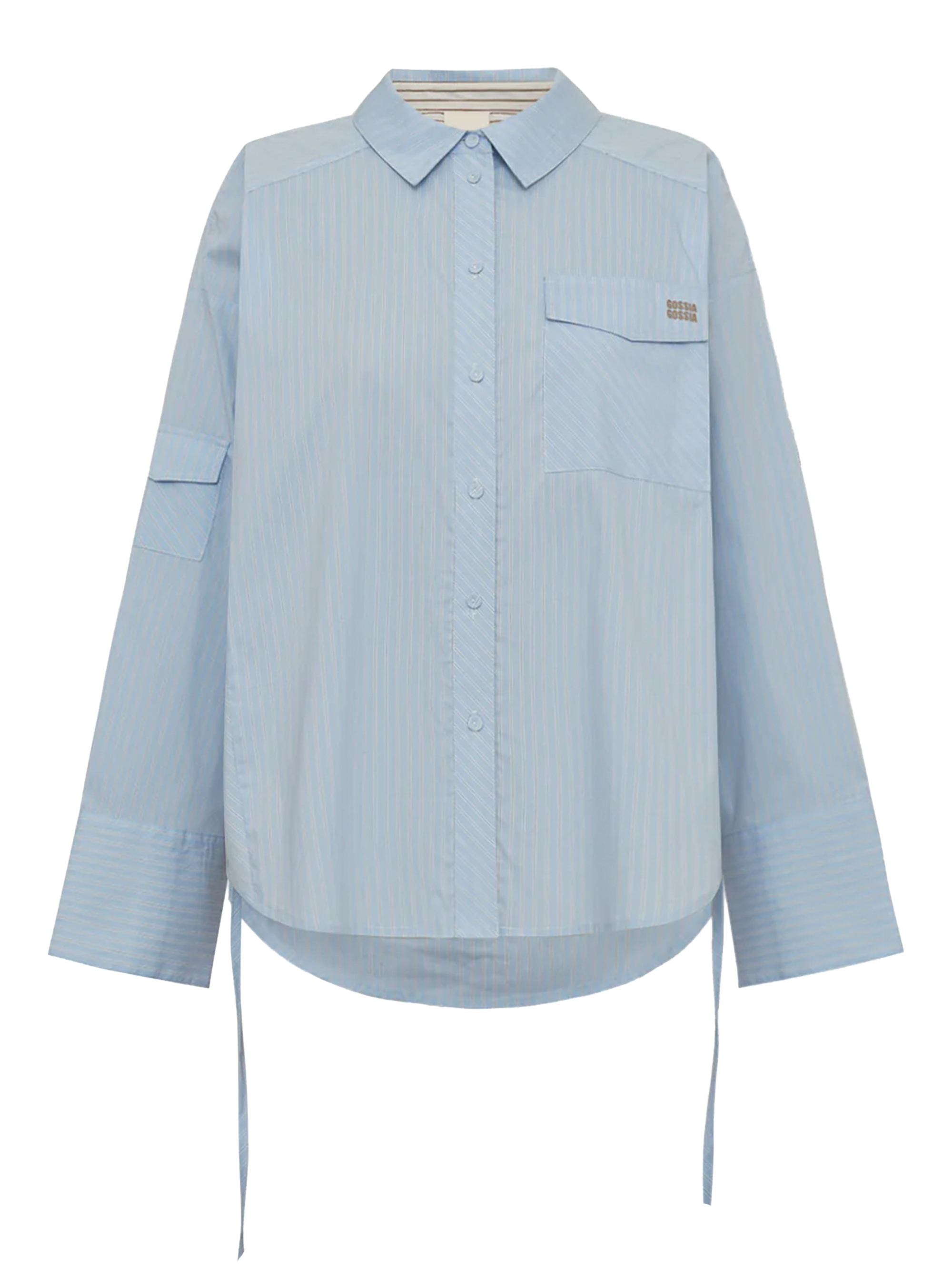 Gossia MaritGo Shirt Bluser Light Blue Stripes