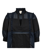 Gossia MarshGO Blouse Bluser Black Navy