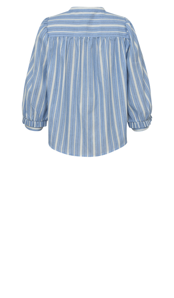 Gossia MeeGO Ane Blouse Bluser Light Blue Stripes