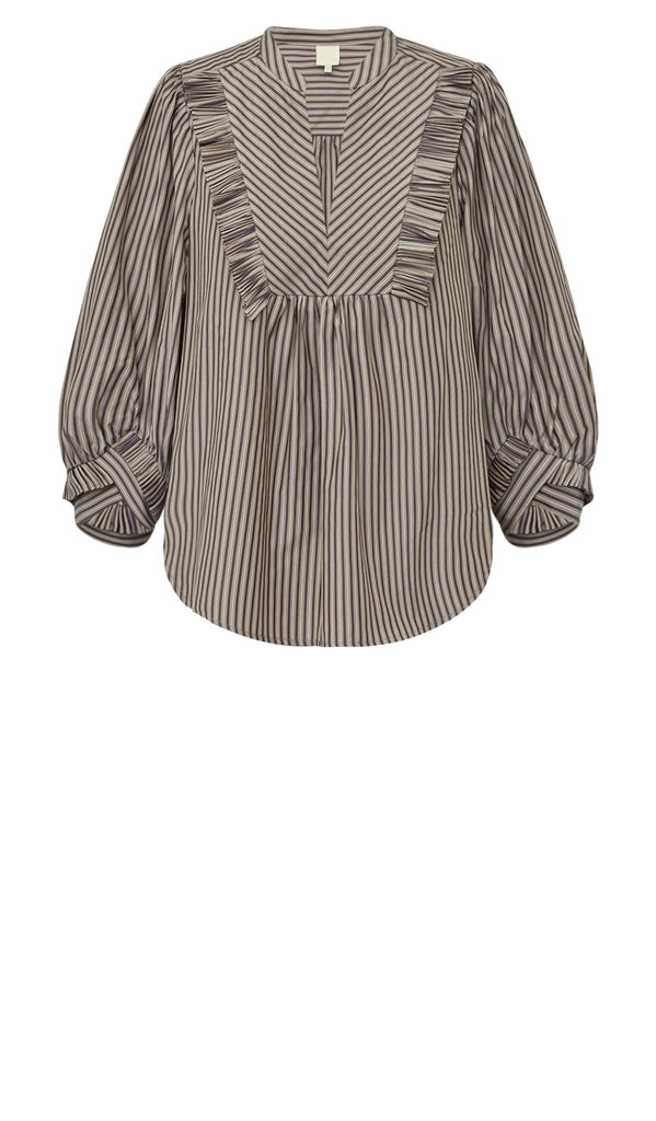 Gossia - Meego Liv Blouse G2731 - Brown Stripes main image 1