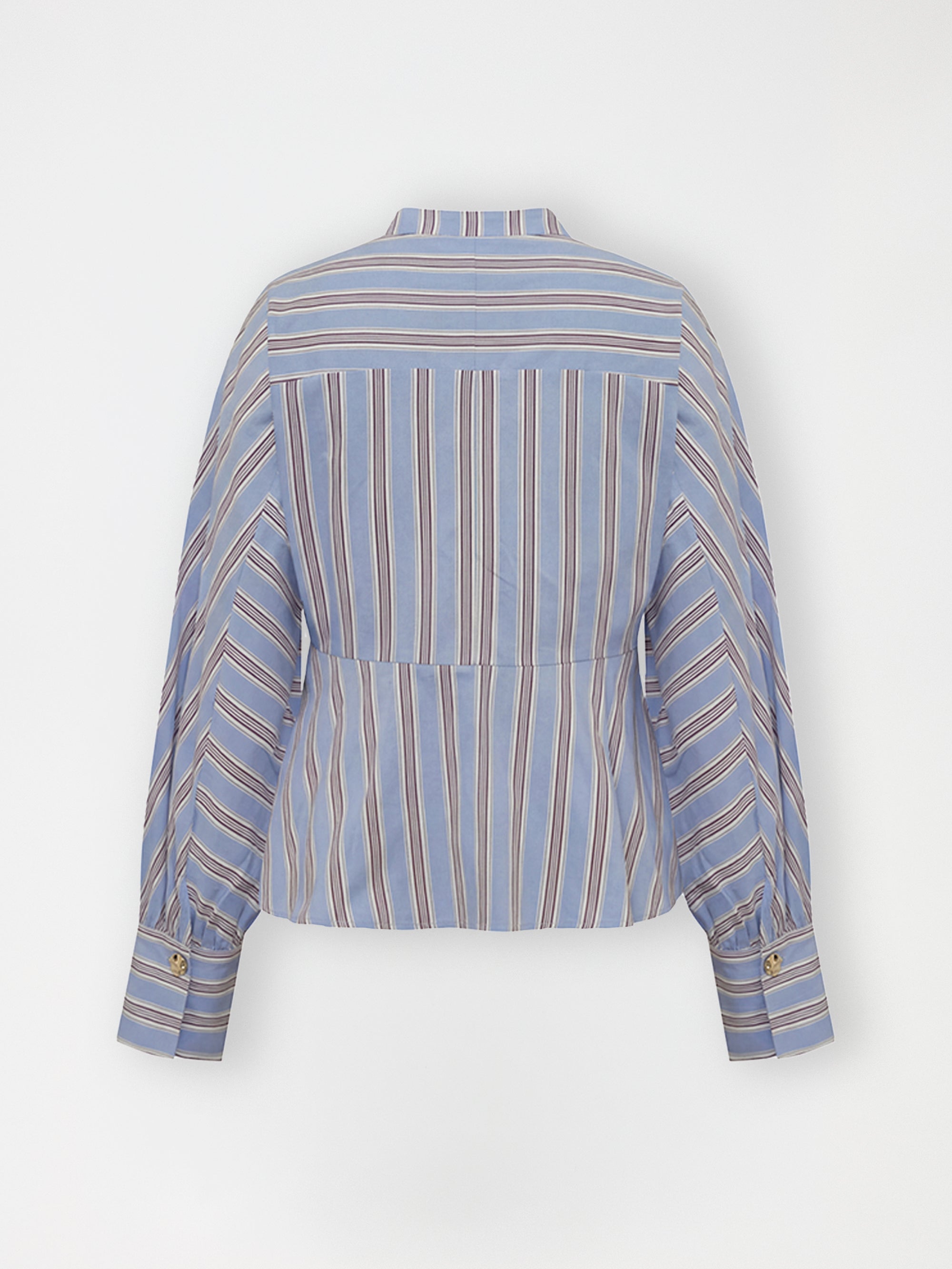 Gossia MieGO Blouse Bluser Blue / Brown Stripes