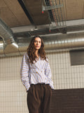Gossia MieGO Blouse Bluser Blue / Brown Stripes