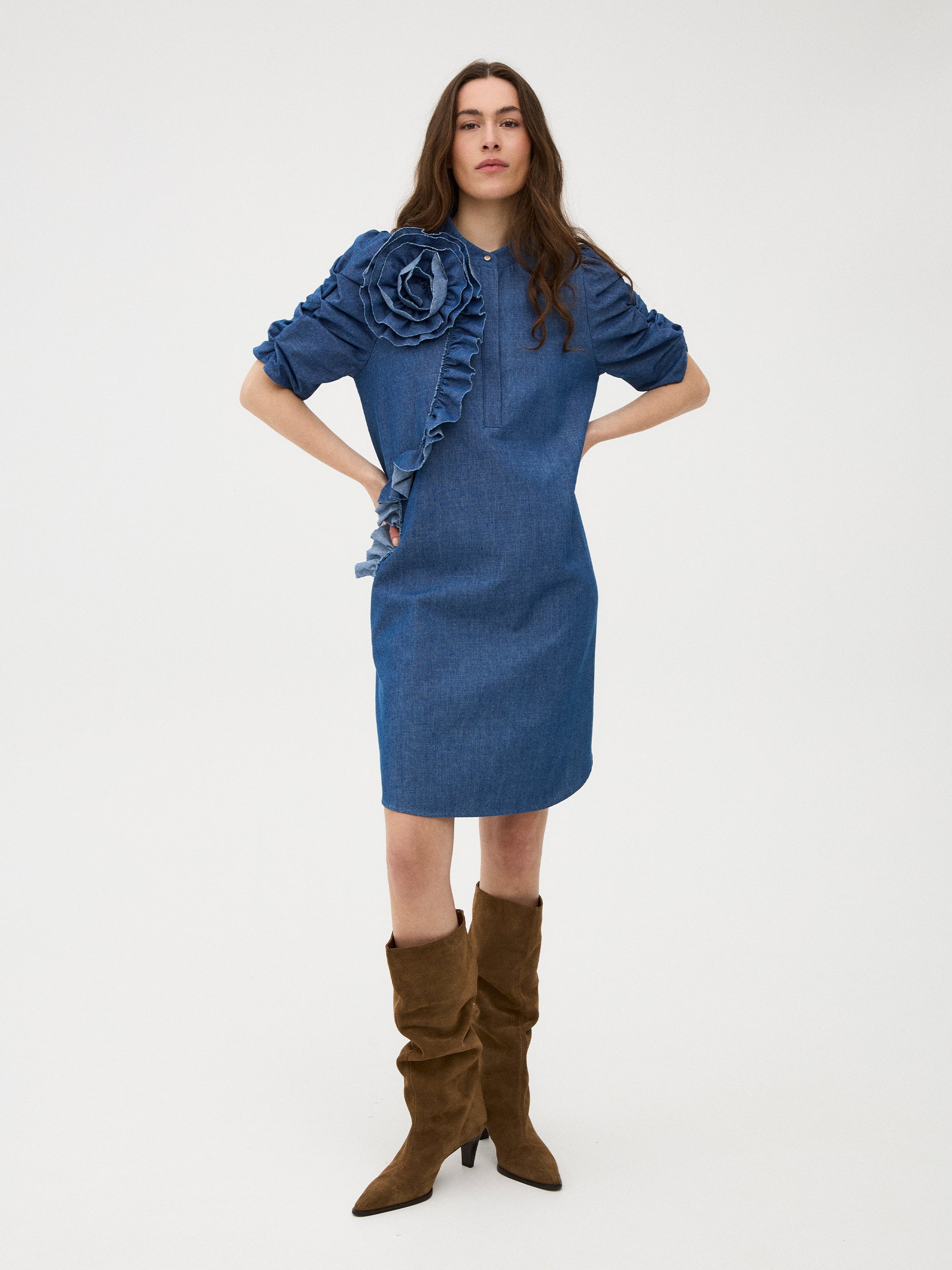 Gossia MiljaGO Jo Dress Dresses Denim Chambrey