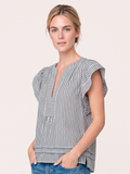 Gossia MinkaGO Jo Blouse Bluser Creme Navy Stripes