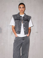 Gossia MinnaGO Vest Vests Grey washed