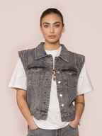 Gossia MinnaGO Vest Vests Grey washed