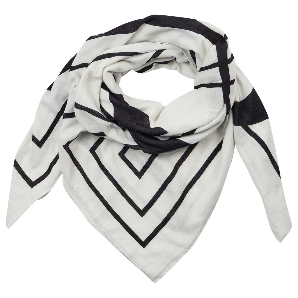 Gossia MiriaGO Scarf Tørklæde Off-White-Black