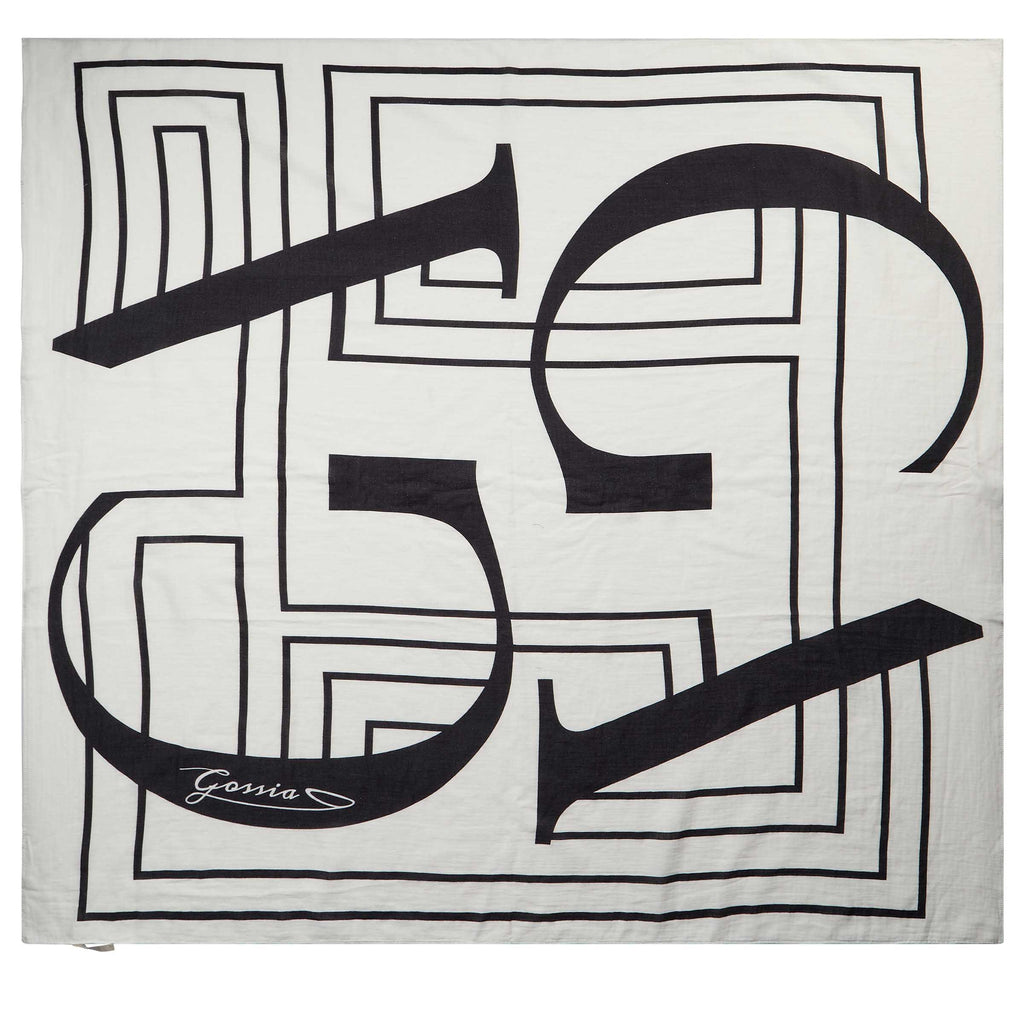 Gossia MiriaGO Scarf Tørklæde Off-White-Black
