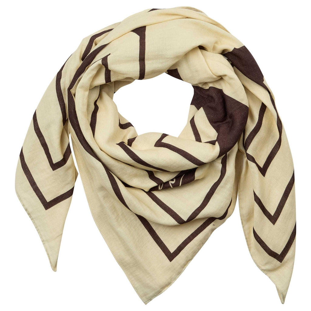 Gossia MiriaGO Scarf Tørklæde Soft Lemon - Brown