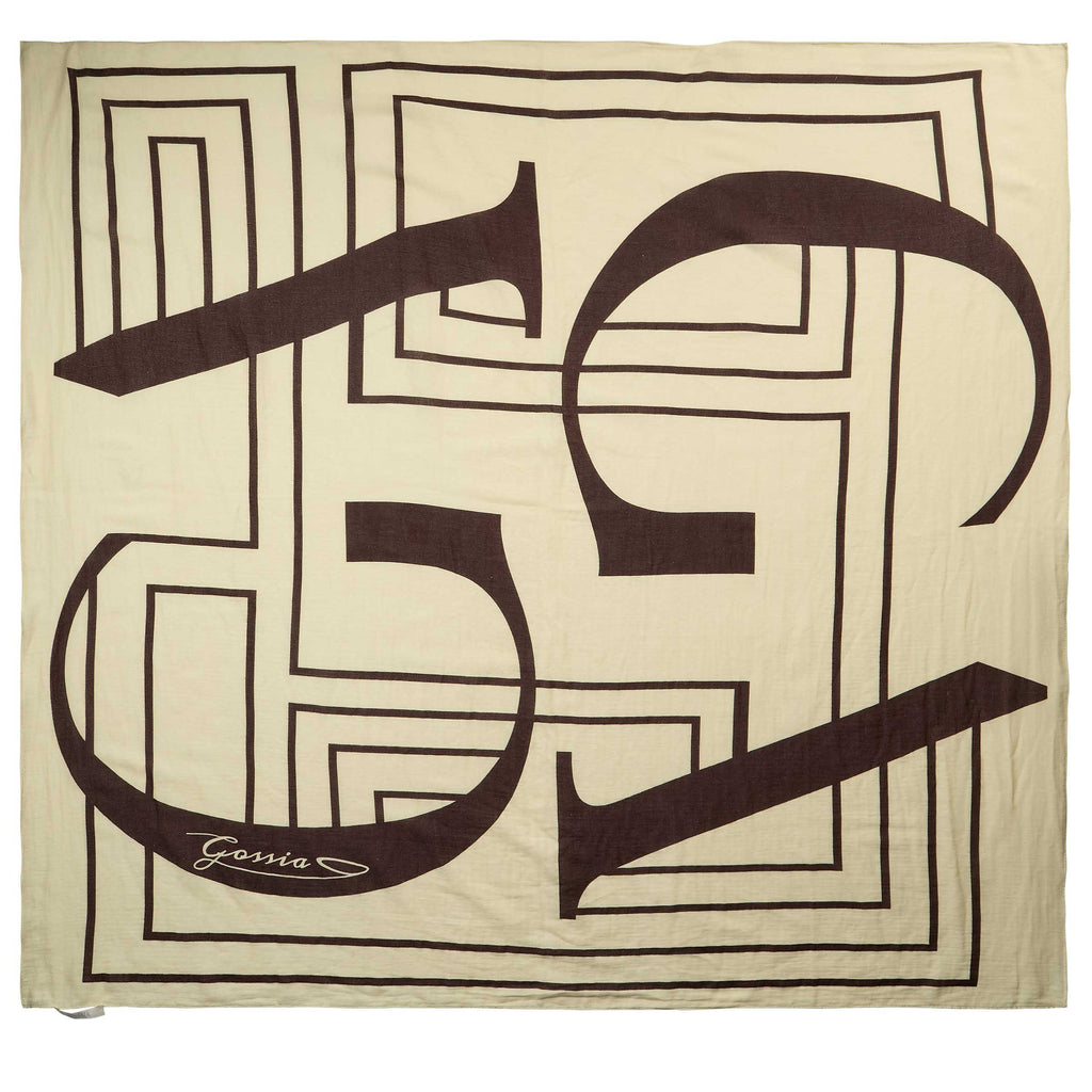 Gossia MiriaGO Scarf Tørklæde Soft Lemon - Brown