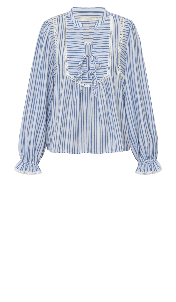 Gossia MowaGO Blouse Bluser Blue Stripes