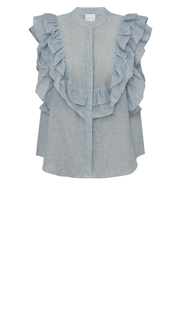 Gossia MusetteGO Jue Blouse Bluser Blue Stripes