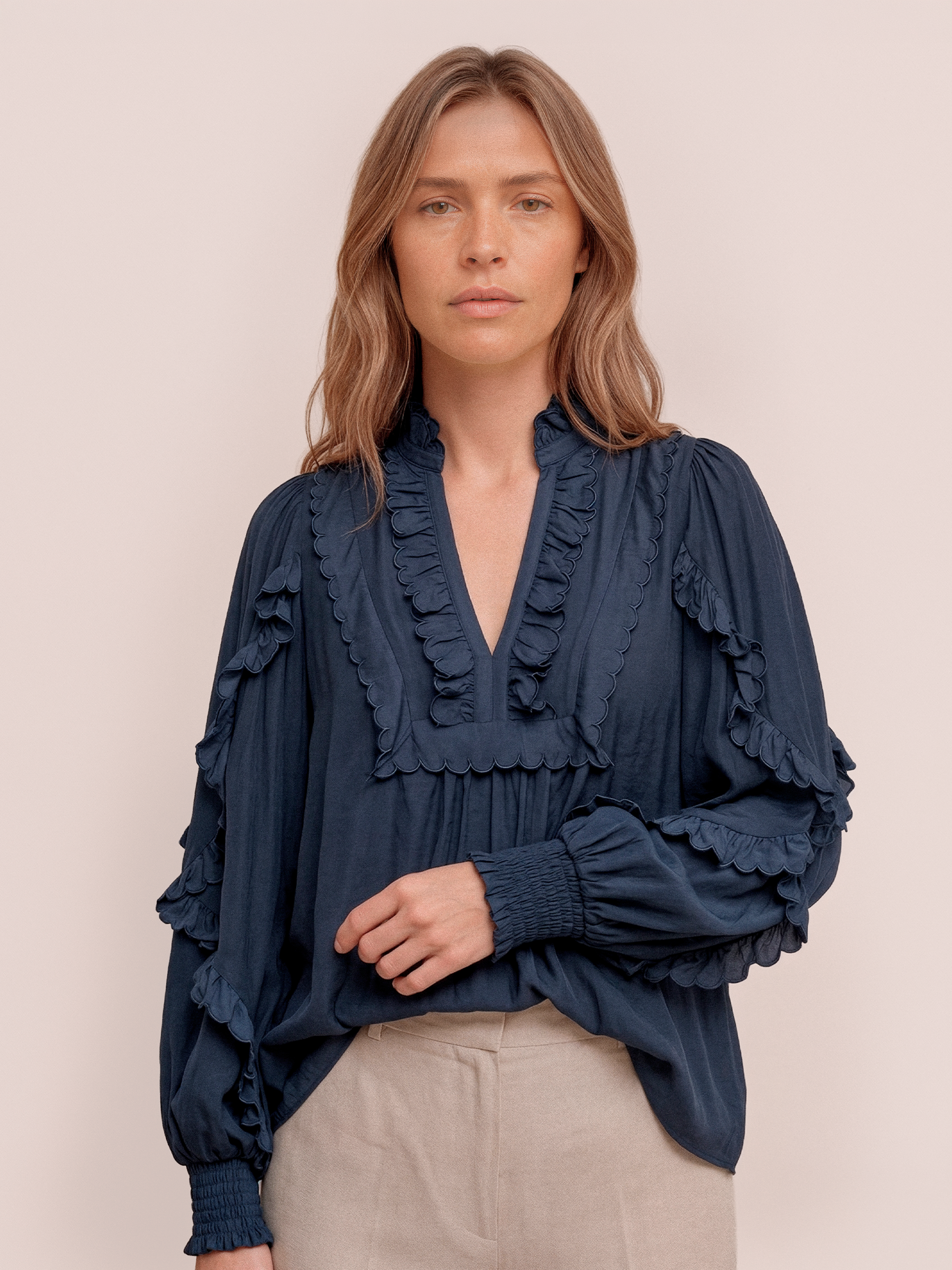 Gossia NanaGO Blouse Bluser Dark Navy