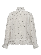 Gossia NazliGO Lullo Blouse Bluser Off-white Black Dots