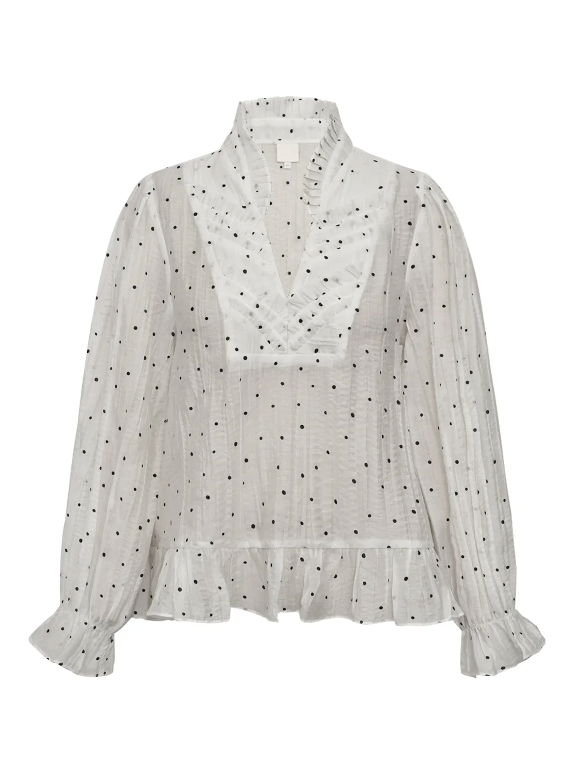 Gossia NazliGO Lullo Blouse Bluser Off-white Black Dots