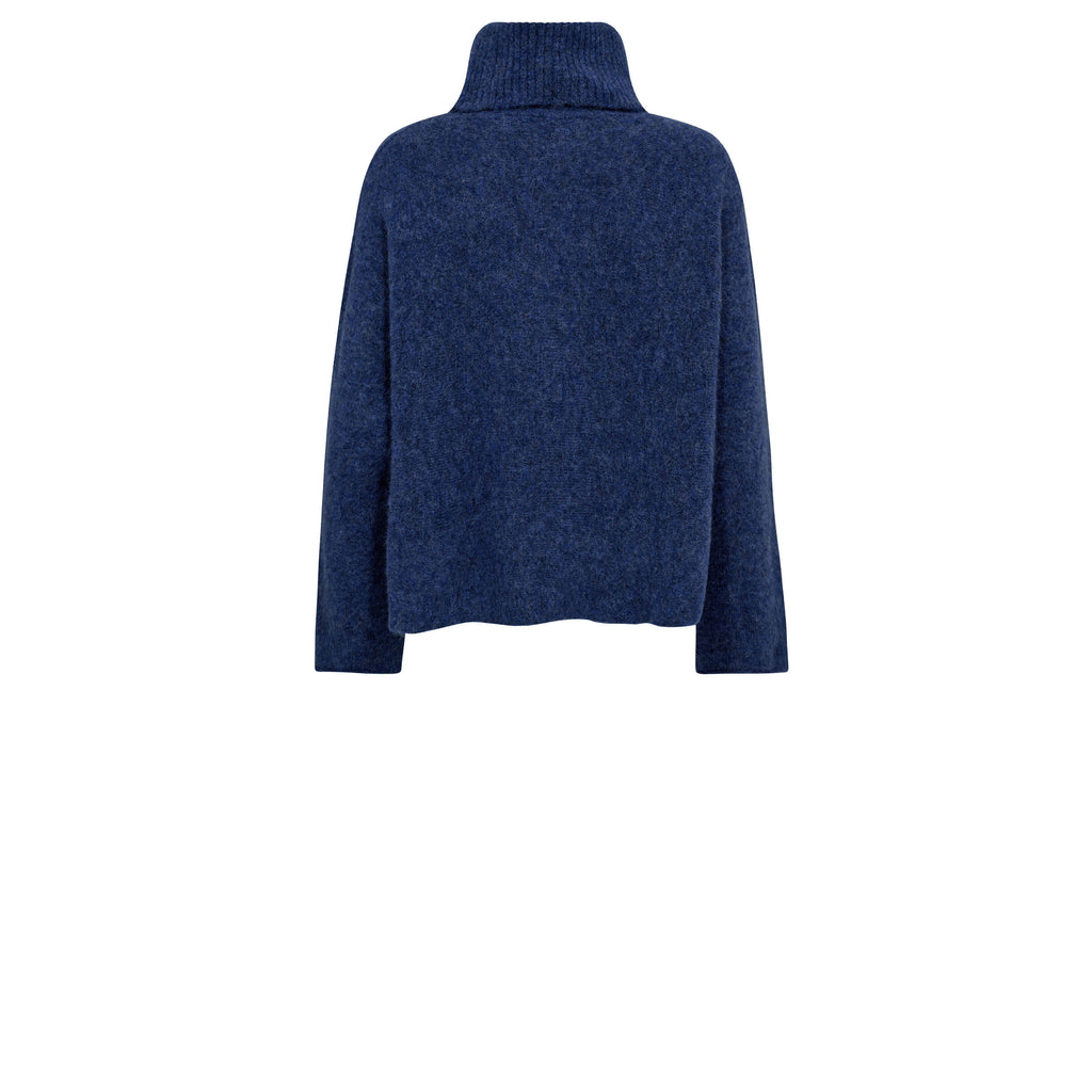 Gossia NoomiGO Sweater Strik Jumper Blue Melange
