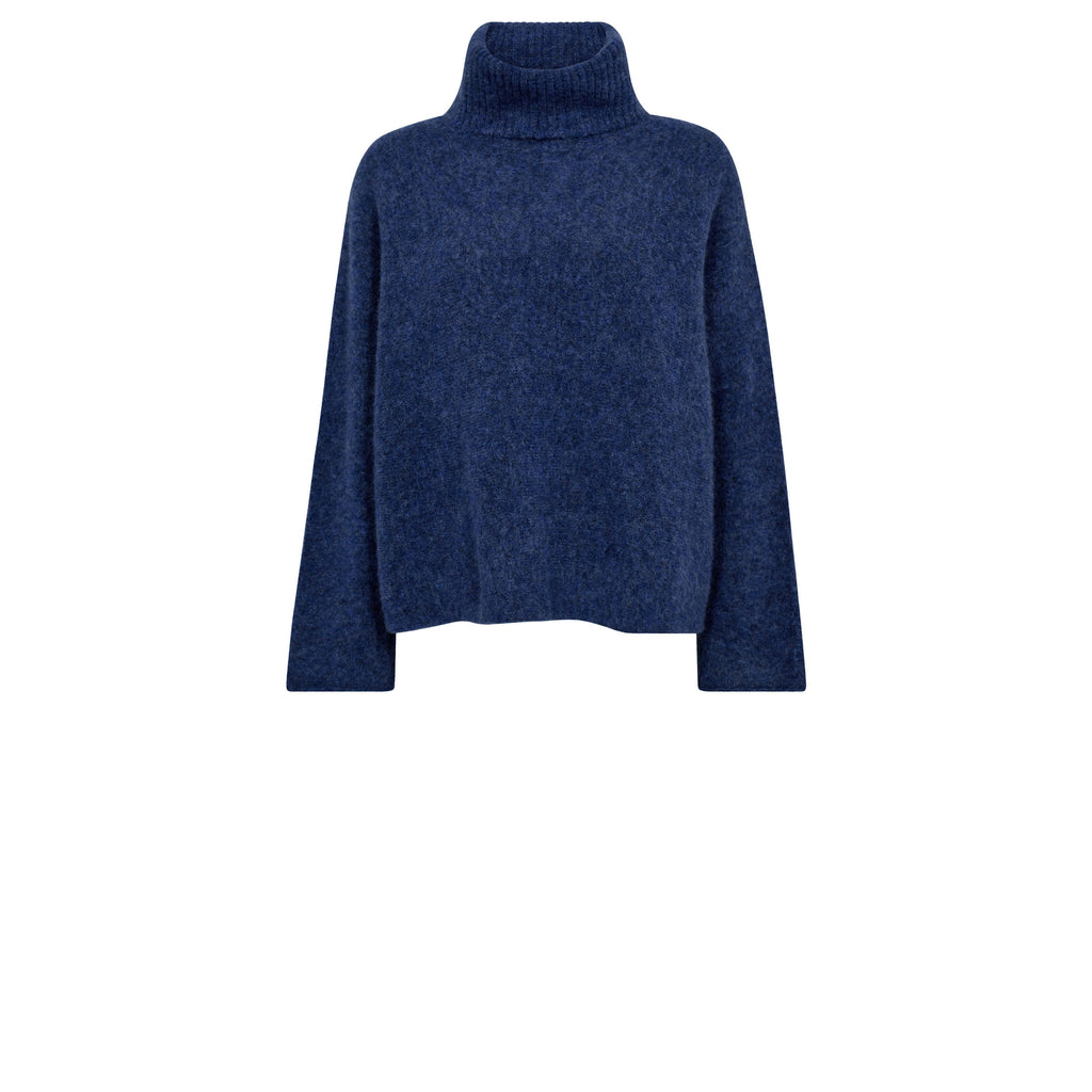 Gossia NoomiGO Sweater Strik Jumper Blue Melange