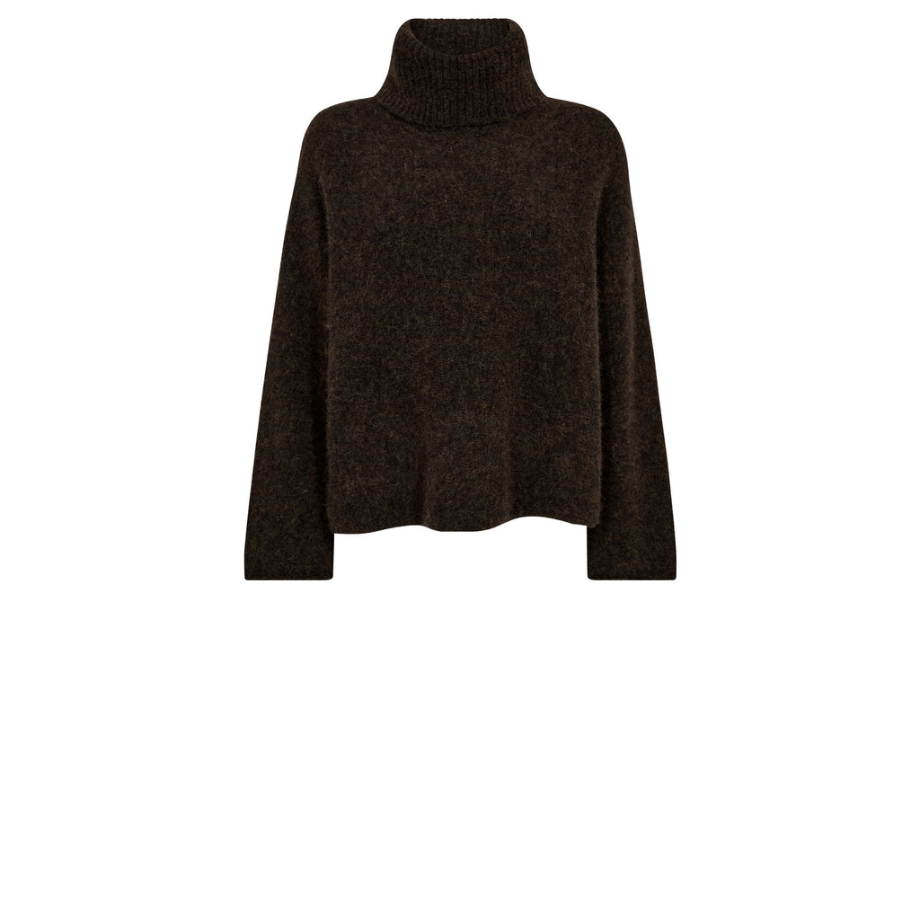 Gossia NoomiGO Sweater Striktrøje Brown melange