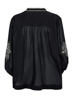 Gossia NouraGO Blouse Bluser Black-Creme