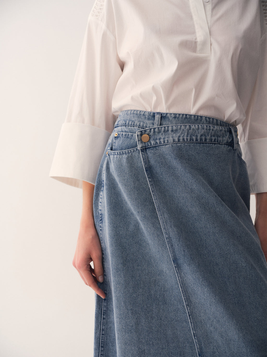 Gossia NukaGO Dia Skirt Skirts Denim Blue