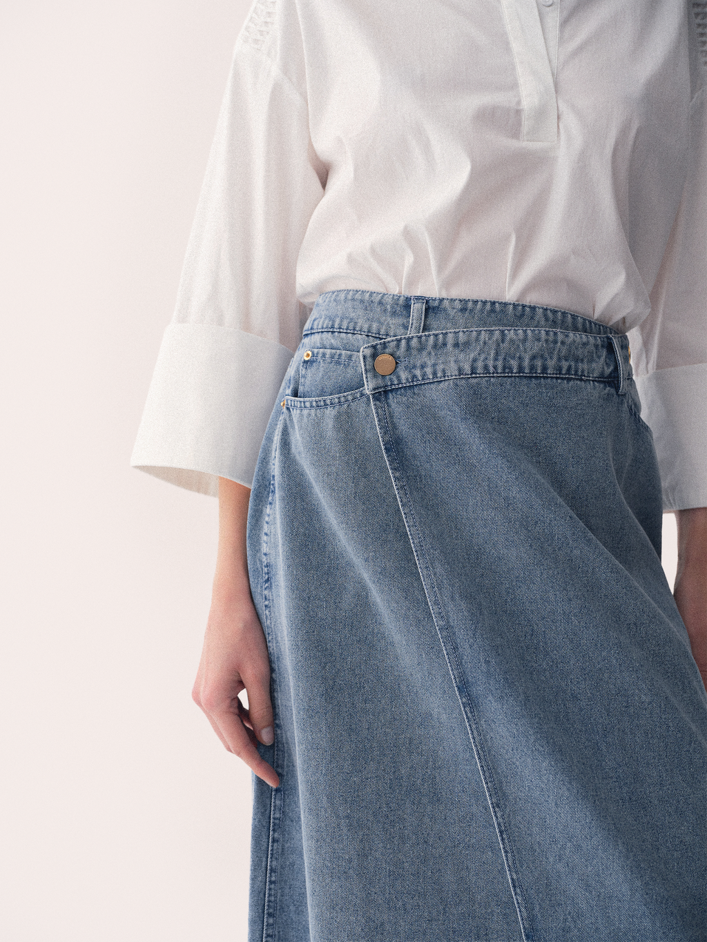 Gossia NukaGO Dia Skirt Skirts Denim Blue