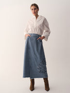 Gossia NukaGO Dia Skirt Skirts Denim Blue