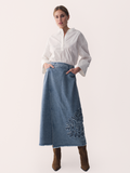 Gossia NukaGO Dia Skirt Skirts Denim Blue