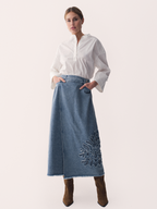 Gossia NukaGO Dia Skirt Skirts Denim Blue