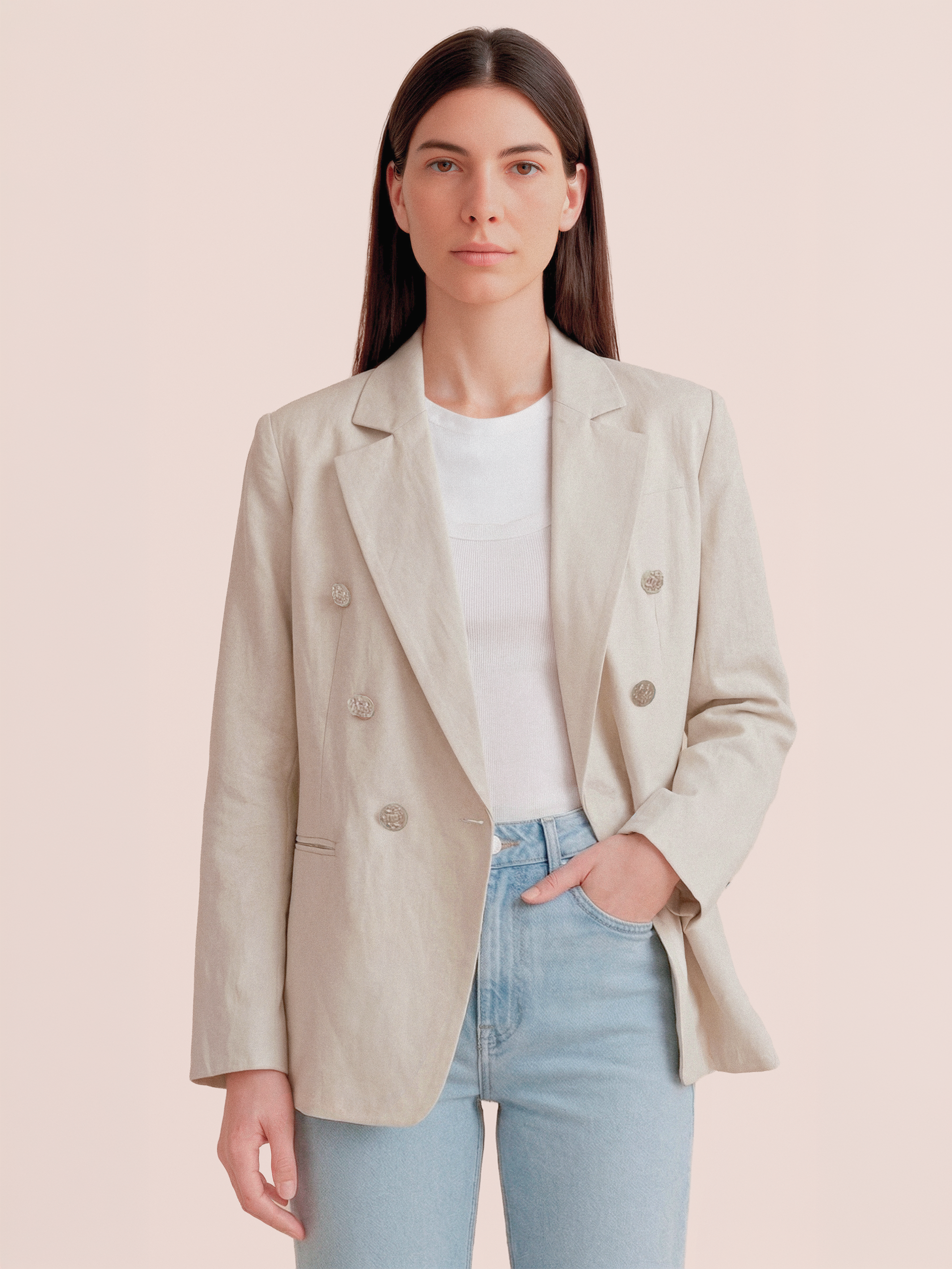 Gossia PaulaGO Blazer Blazere Creme
