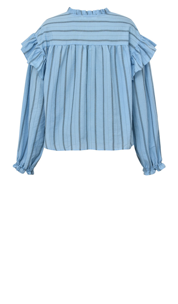 Gossia RamiGO Blouse Bluser Blue Stripes