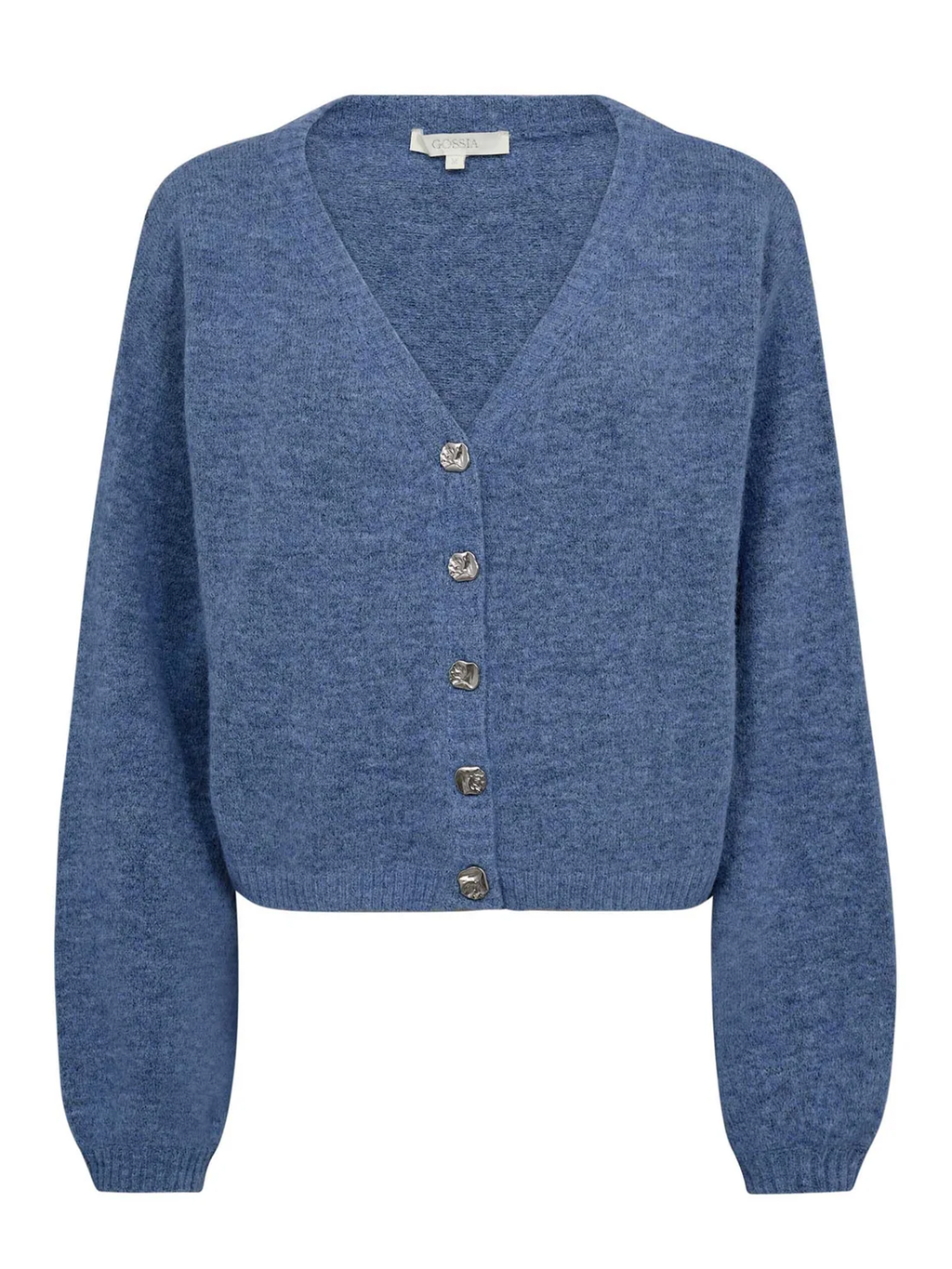 Gossia RosieGO Cardigan Strik Cardigan Blue Melange