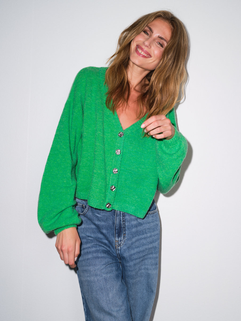 Gossia RosieGO Cardigan Strik Cardigan Green