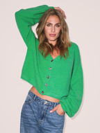 Gossia RosieGO Cardigan Strik Cardigan Green