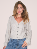 Gossia RosieGO Cardigan Strik Cardigan Light Grey Melange