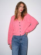 Gossia RosieGO Cardigan Strik Cardigan Pink