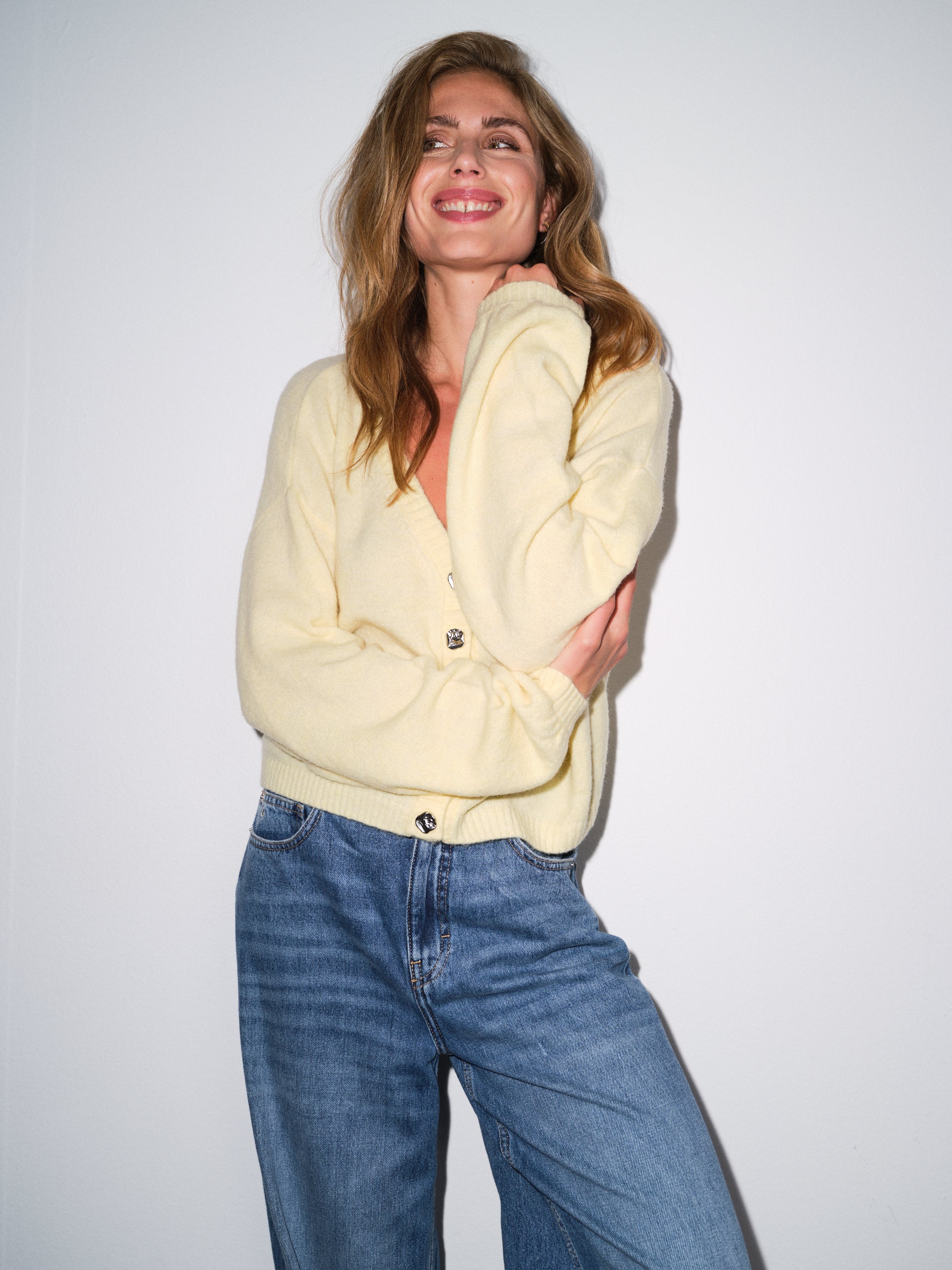 Gossia RosieGO Cardigan Strik Cardigan Soft Lemon
