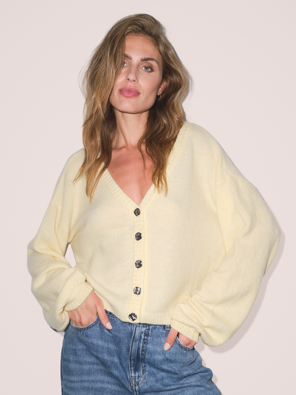 Gossia RosieGO Cardigan Strik Cardigan Soft Lemon