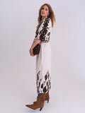 Gossia SafinaGO Dress Dresses Creme - Brown