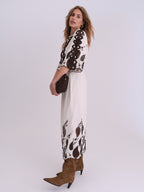 Gossia SafinaGO Dress Dresses Creme - Brown