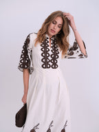 Gossia SafinaGO Dress Dresses Creme - Brown