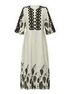 Gossia SafinaGO Dress Dresses Creme - Brown