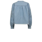 Gossia SalomaGO Blouse Bluser Light Blue Denim