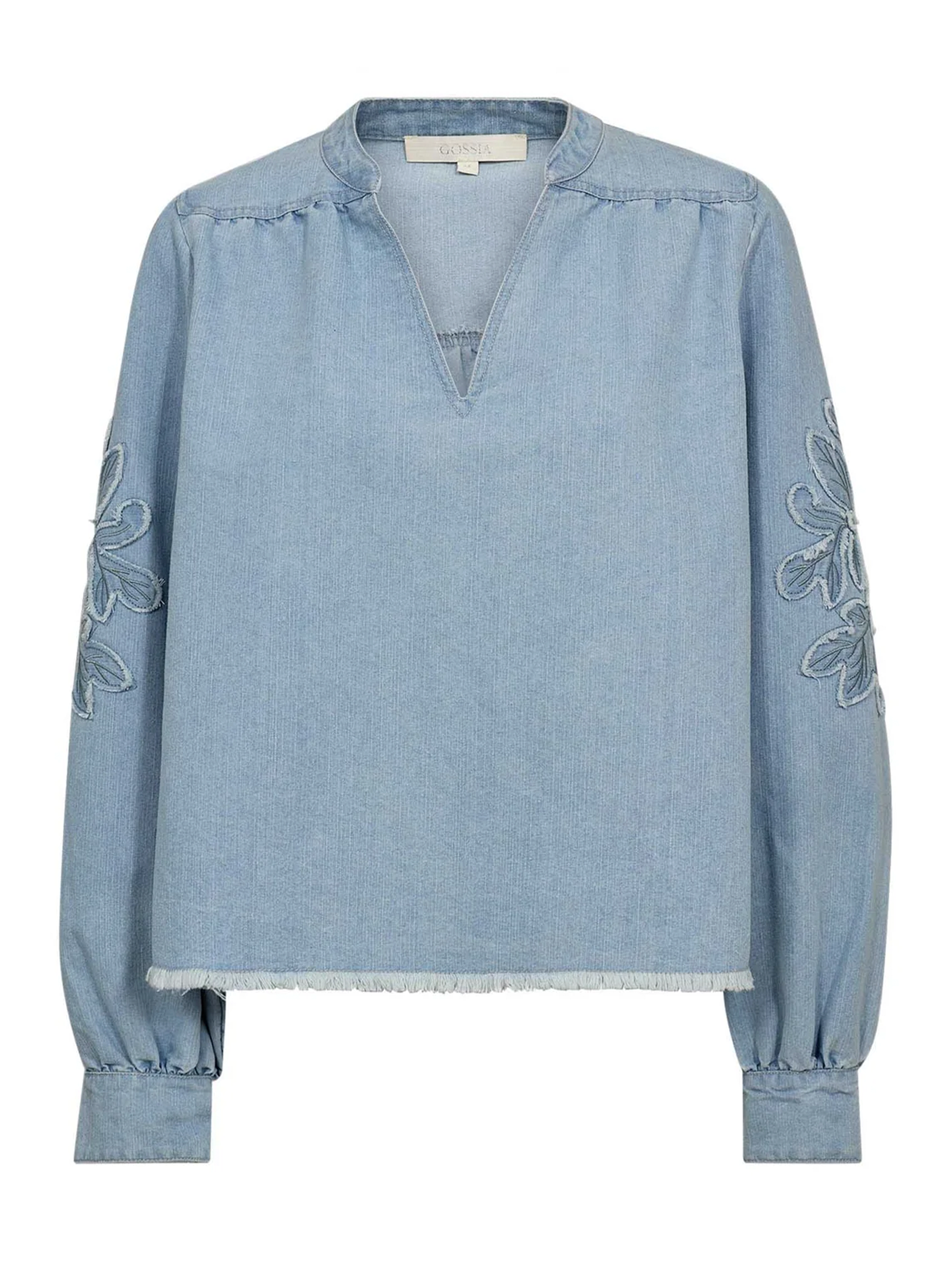 Gossia SalomaGO Blouse Bluser Light Blue Denim