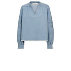 Gossia SalomaGO Blouse Bluser Light Blue Denim